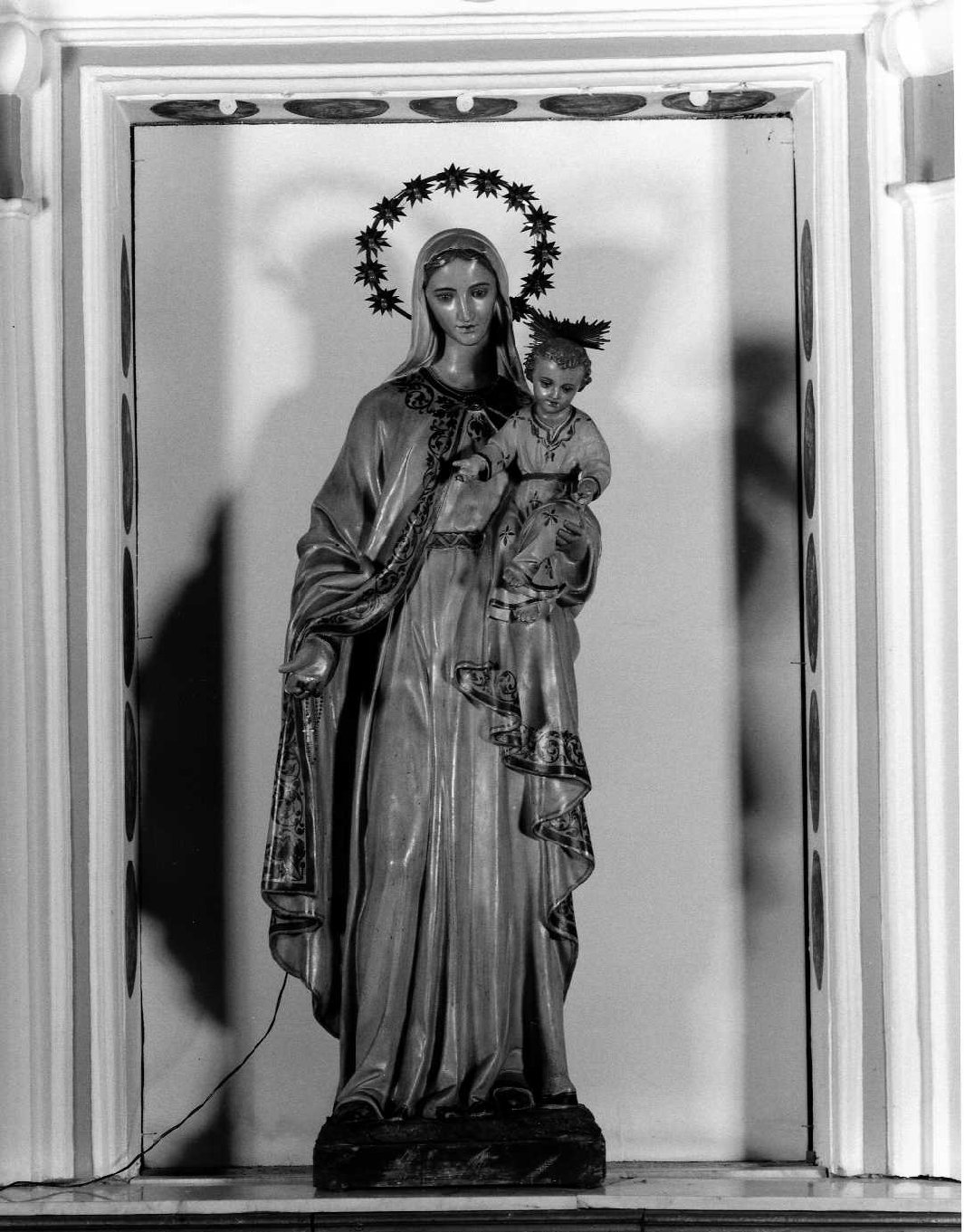 Madonna con Bambino (statua processionale, complesso decorativo) - bottega umbra (prima metà sec. XX)