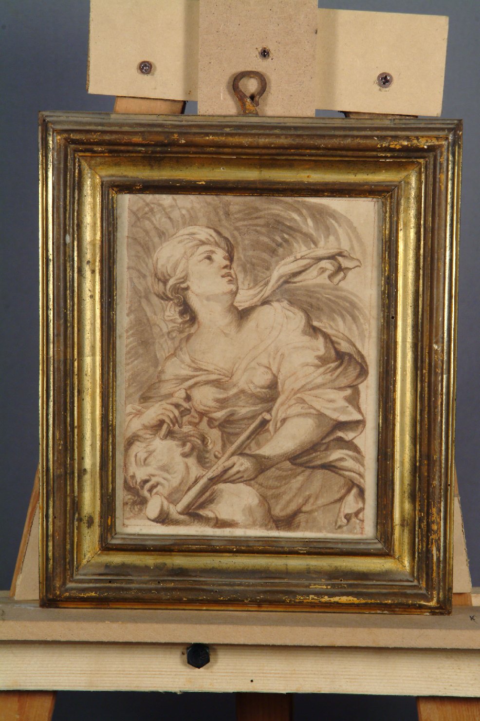 Giaele nell'atto di uccidere il nemico del suo popolo (disegno, pendant) - ambito romano (seconda metà sec. XVII)