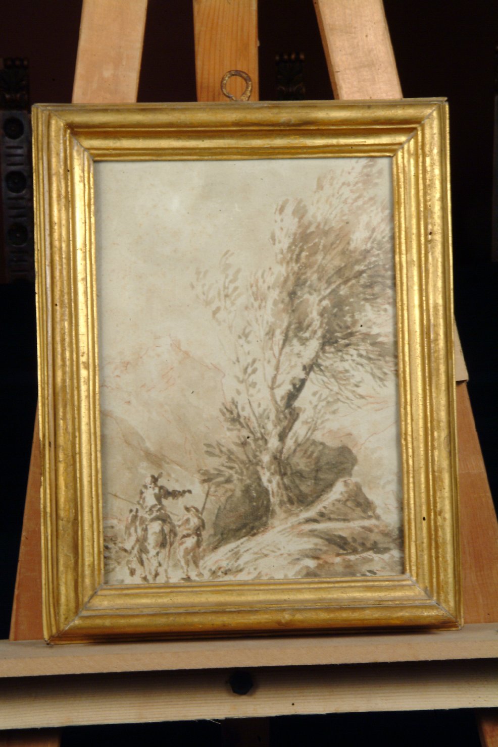 paesaggio (disegno, opera isolata) - ambito umbro (seconda metà sec. XVII)