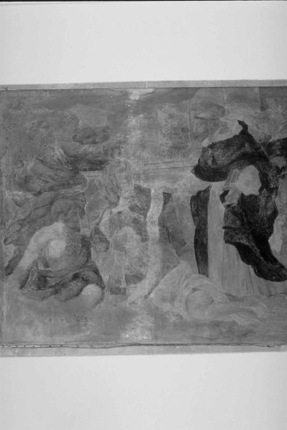 dipinto, frammento - ambito italiano (seconda metà sec. XVII)