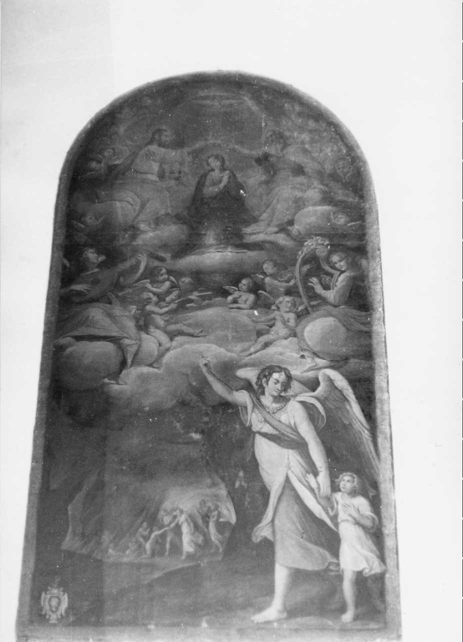 incoronazione di Maria Vergine (dipinto, opera isolata) - ambito Italia centrale (sec. XVII)