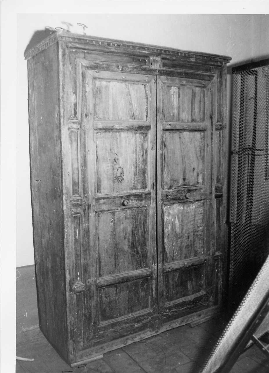 armadio, opera isolata - bottega Italia centrale (sec. XVI)