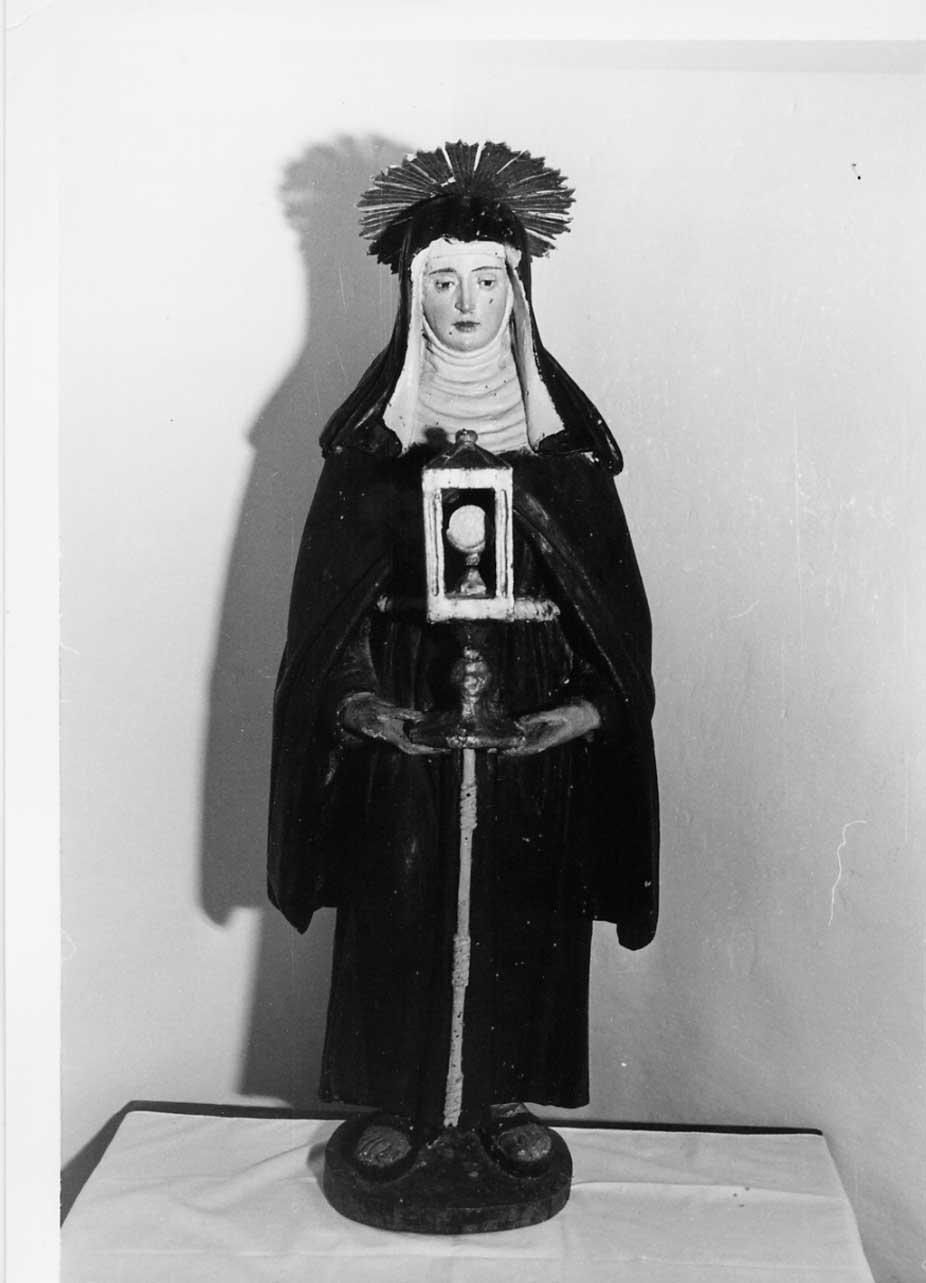 Santa Chiara (statua, opera isolata) - bottega Italia centrale (sec. XVII)