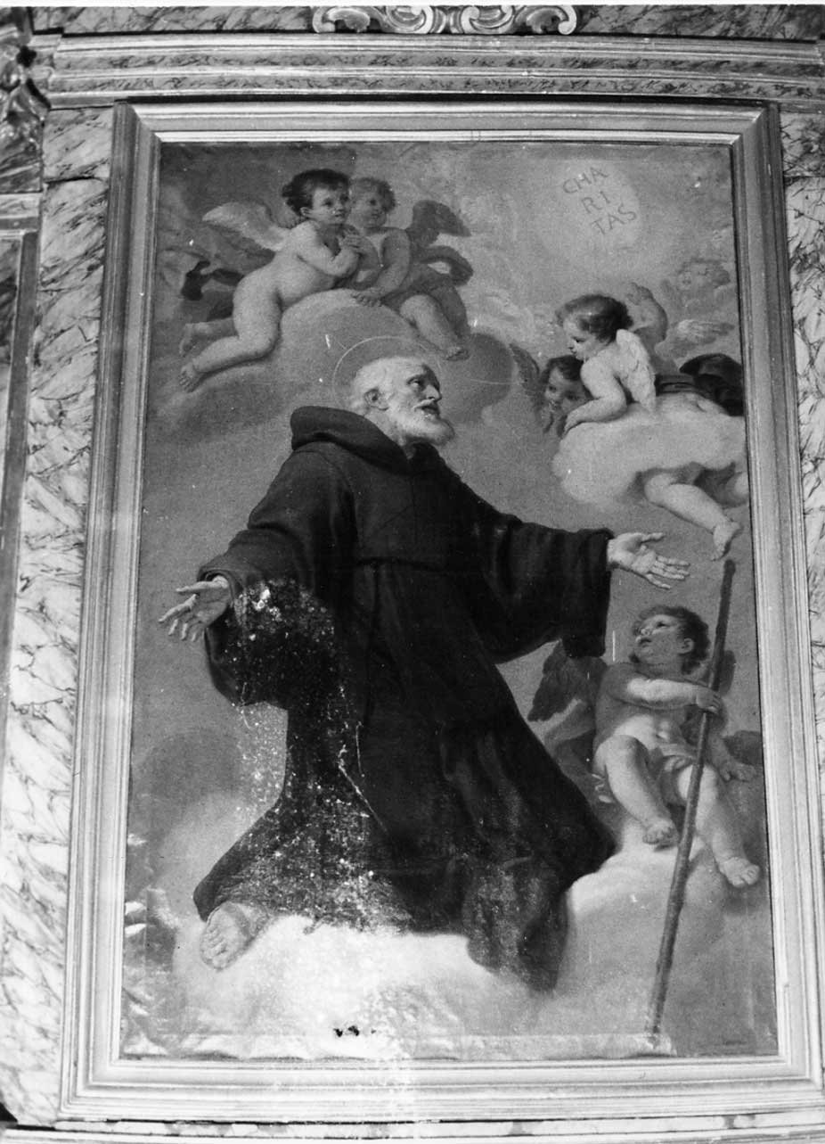 San Francesco di Paola (pala d'altare, elemento d'insieme) - ambito Italia centrale (sec. XVIII)