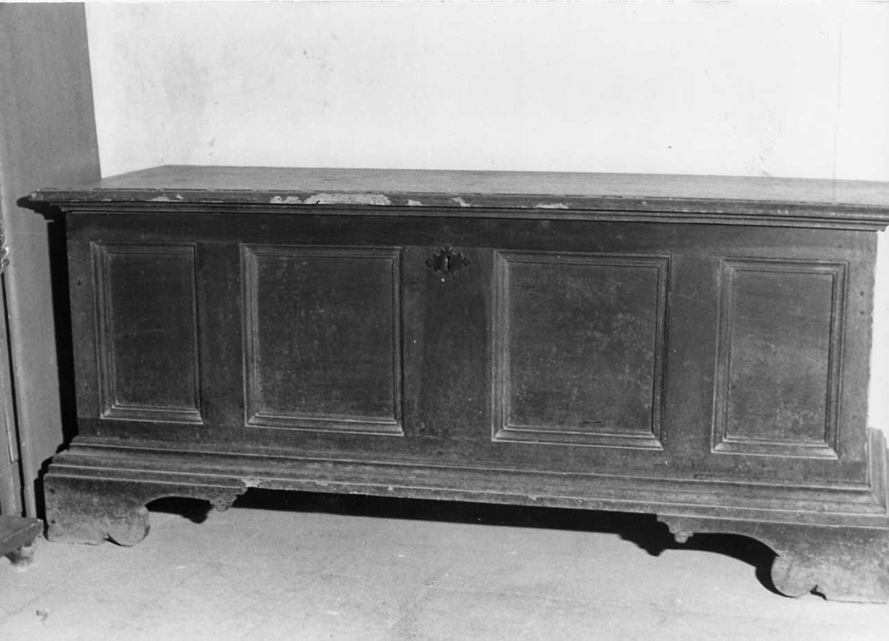 cassone - a cofano, opera isolata - bottega Italia centrale (sec. XVII)