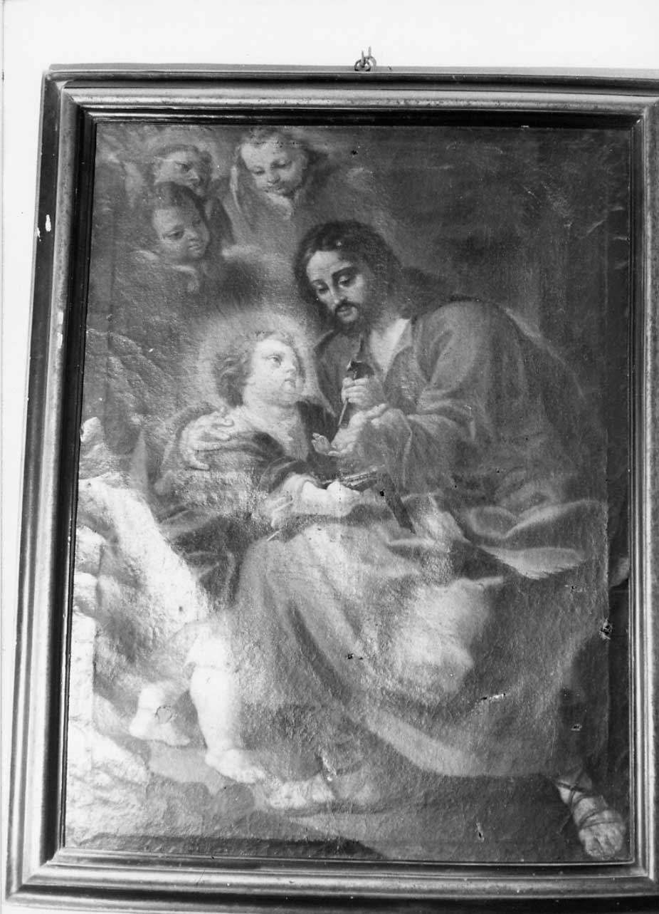 San Giuseppe e Gesù Bambino (dipinto, opera isolata) - ambito Italia centrale (sec. XVII)