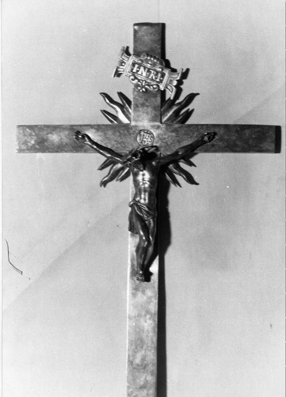 croce processionale, opera isolata - bottega Italia centrale (sec. XVIII)