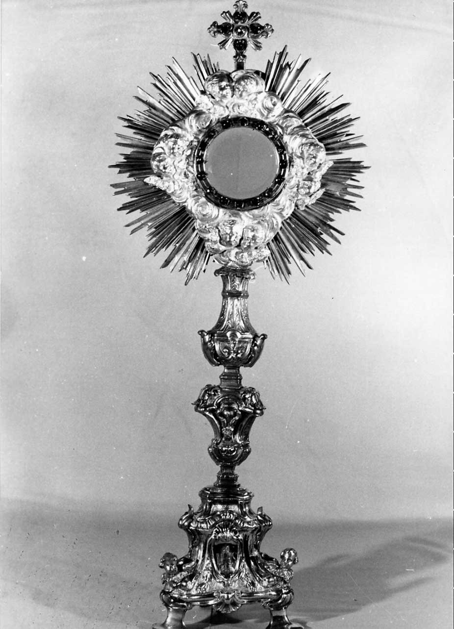 ostensorio - a raggiera, opera isolata - bottega Italia centrale (sec. XVII)