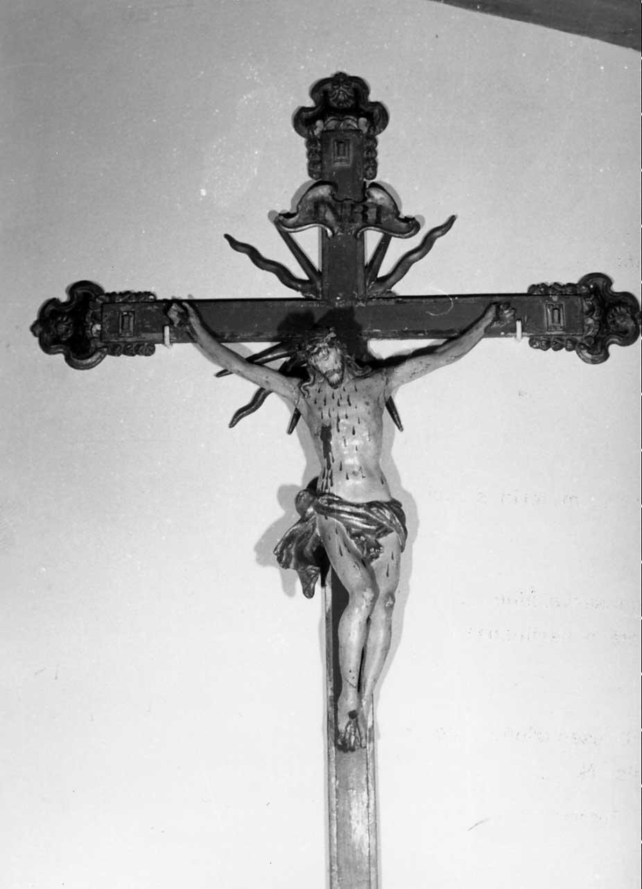 crocifisso, opera isolata - bottega Italia centrale (sec. XVII)