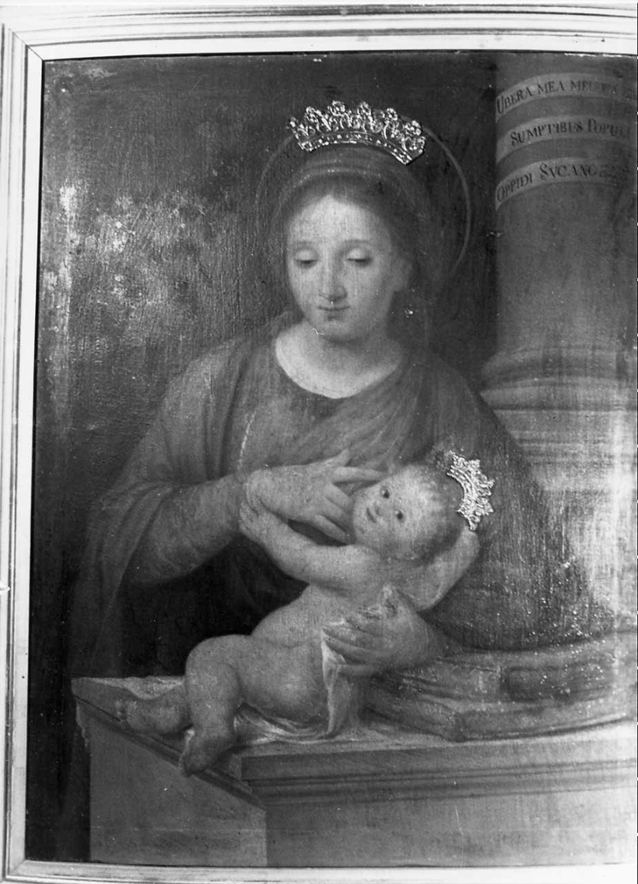 Madonna del Latte (dipinto, opera isolata) di Corselli Angelo (attribuito) (sec. XIX)