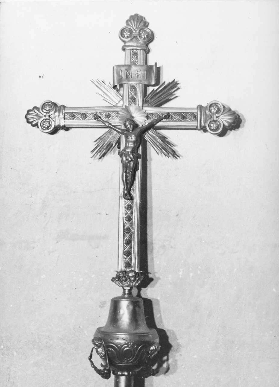 croce processionale, opera isolata - bottega Italia centrale (sec. XIX)