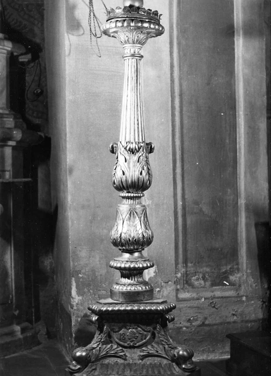 cero processionale, coppia - bottega Italia centrale (sec. XIX)