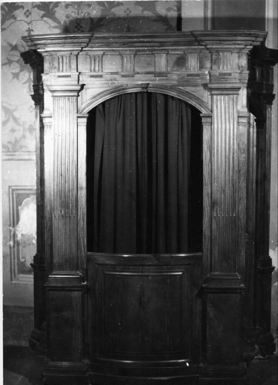 confessionale, coppia - bottega Italia centrale (sec. XVIII)