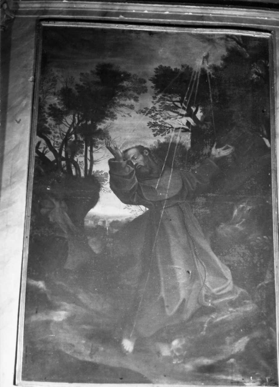 San Francesco d'Assisi riceve le stimmate (dipinto, opera isolata) - ambito Italia centrale (sec. XVII)