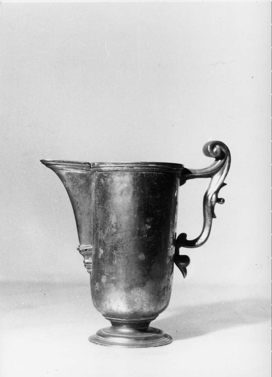 brocca per abluzioni, opera isolata - bottega Italia centrale (sec. XVIII)
