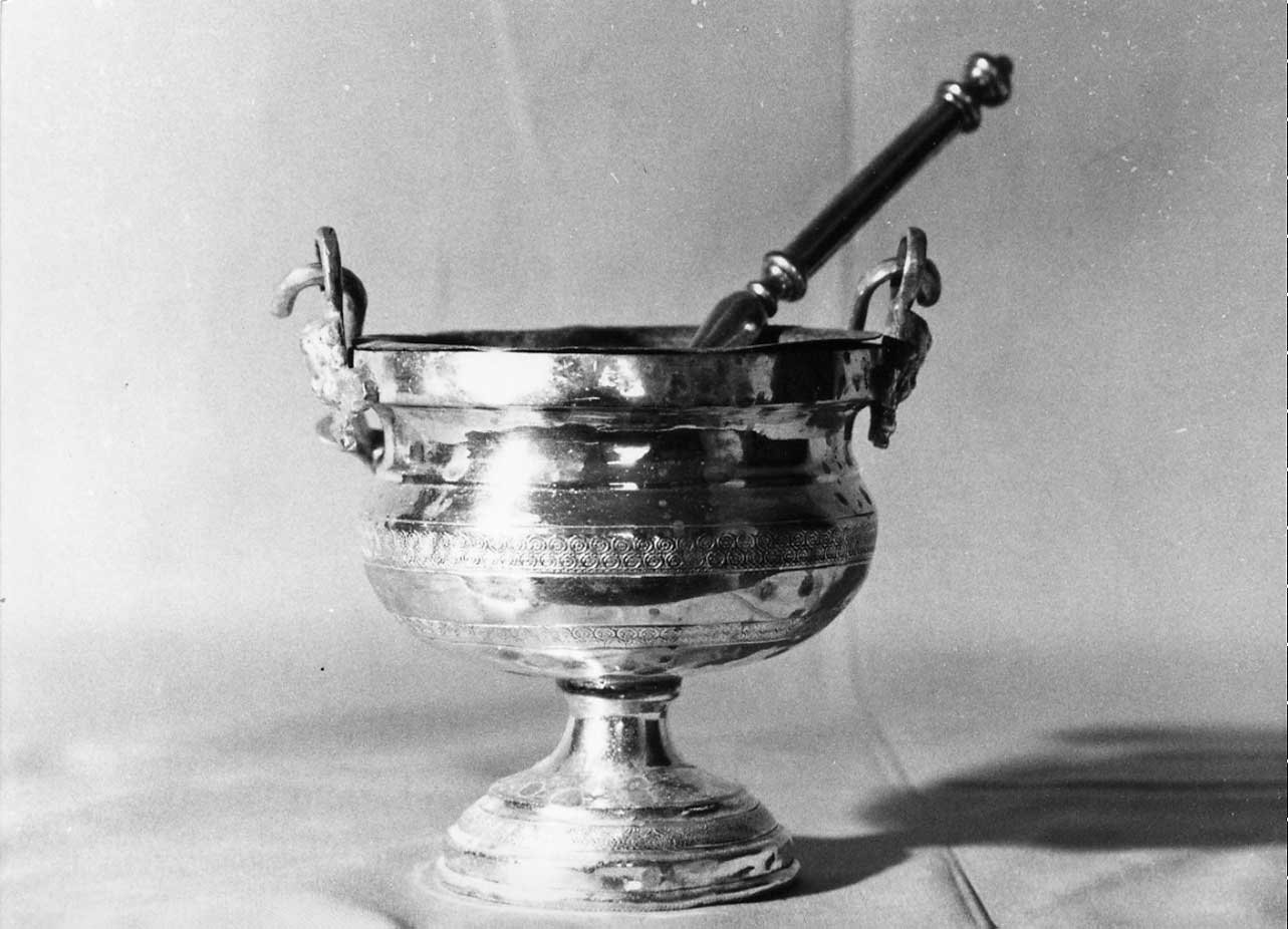 secchiello per l'acqua benedetta, opera isolata - bottega Italia centrale (sec. XIX)