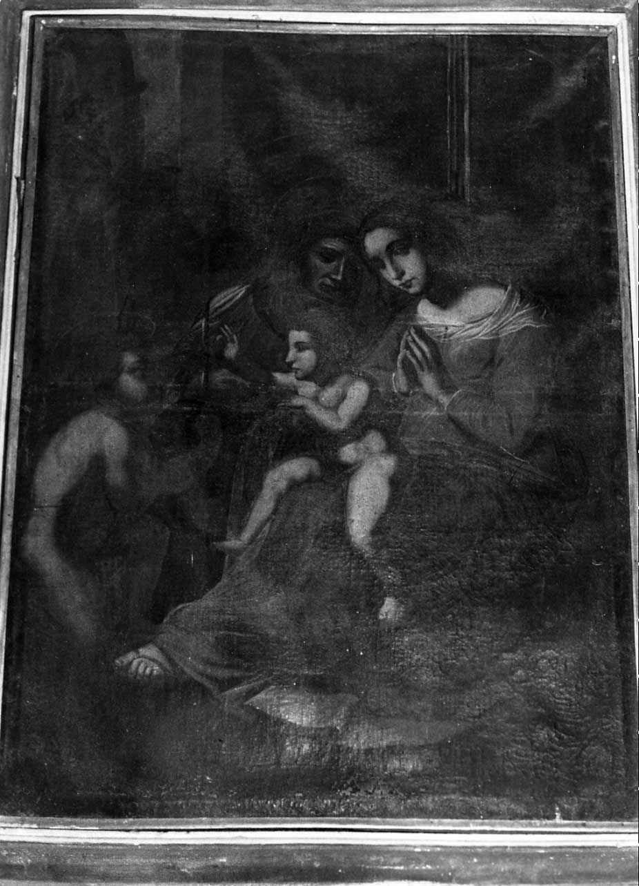 Madonna con Bambino e San Giovannino (dipinto, opera isolata) - ambito Italia centrale (sec. XVII)