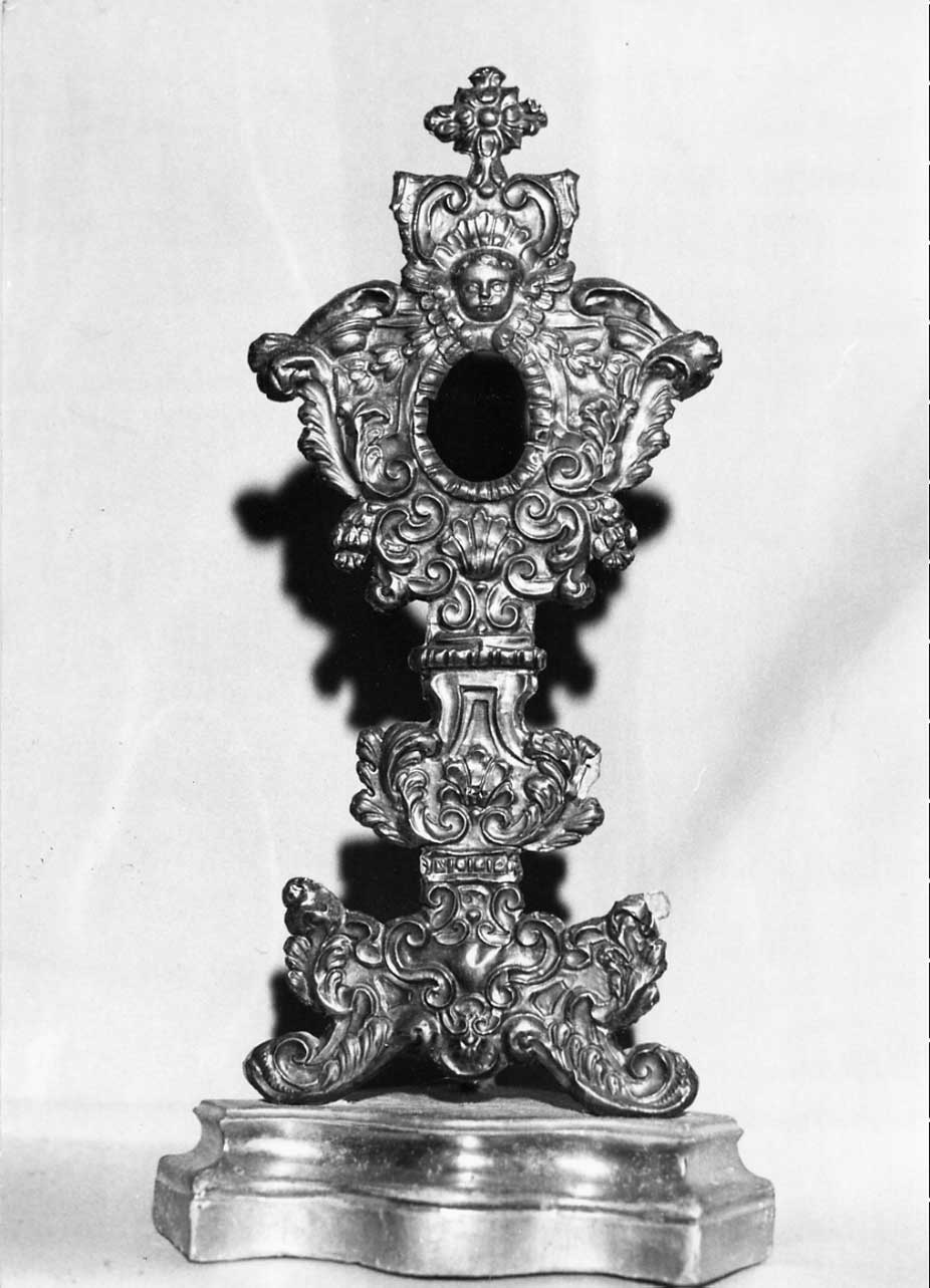 reliquiario - a ostensorio, opera isolata - bottega Italia centrale (sec. XVII)