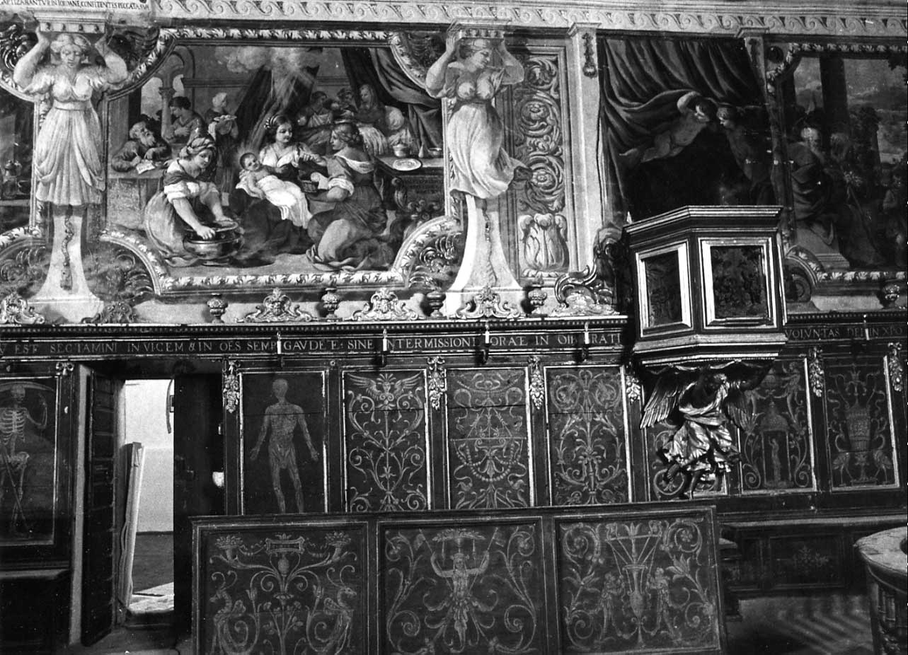 pannello, complesso decorativo - bottega Italia centrale (sec. XVI)