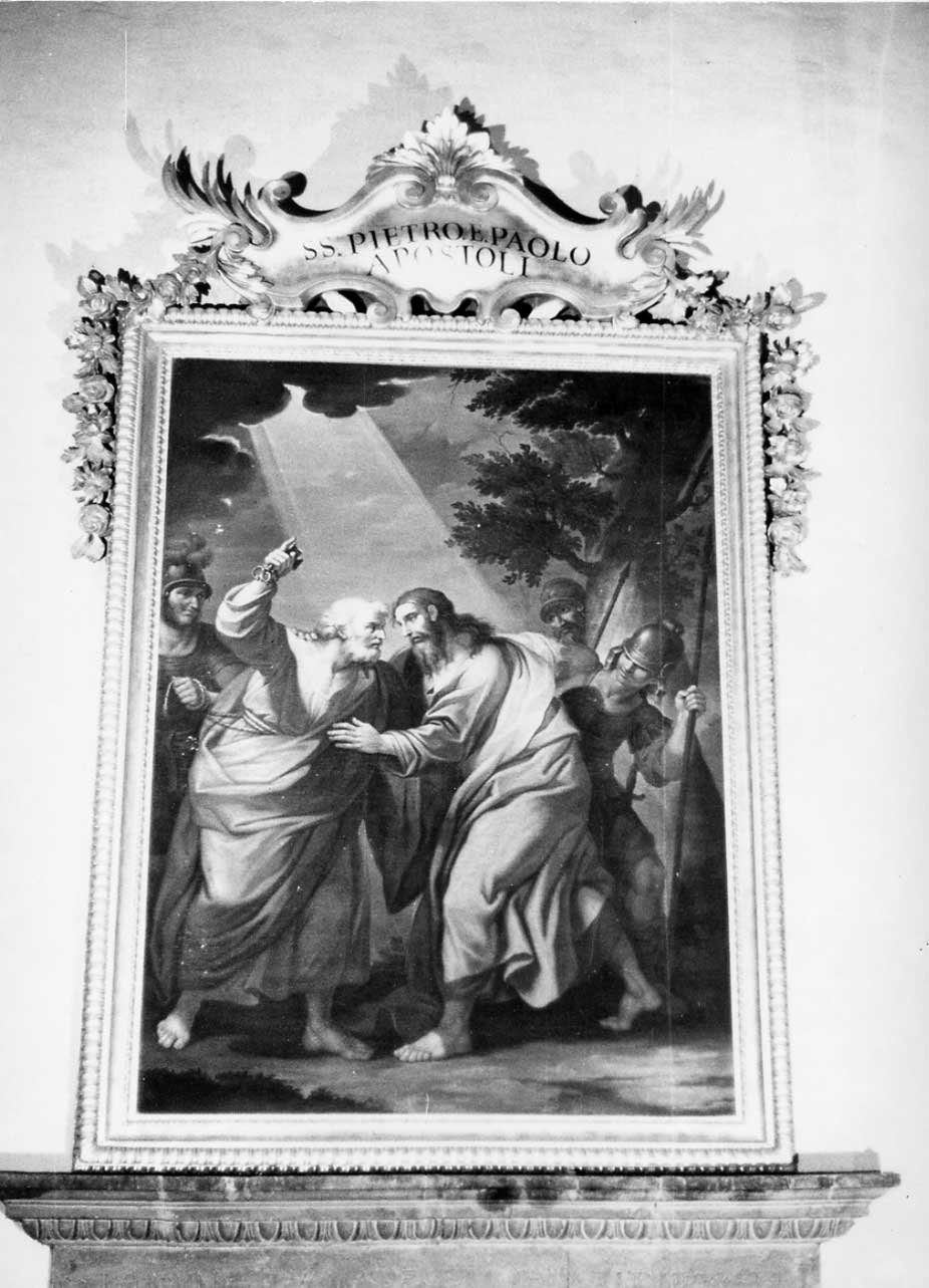 San Pietro e San Paolo (dipinto, opera isolata) - ambito Italia centrale (sec. XVIII)