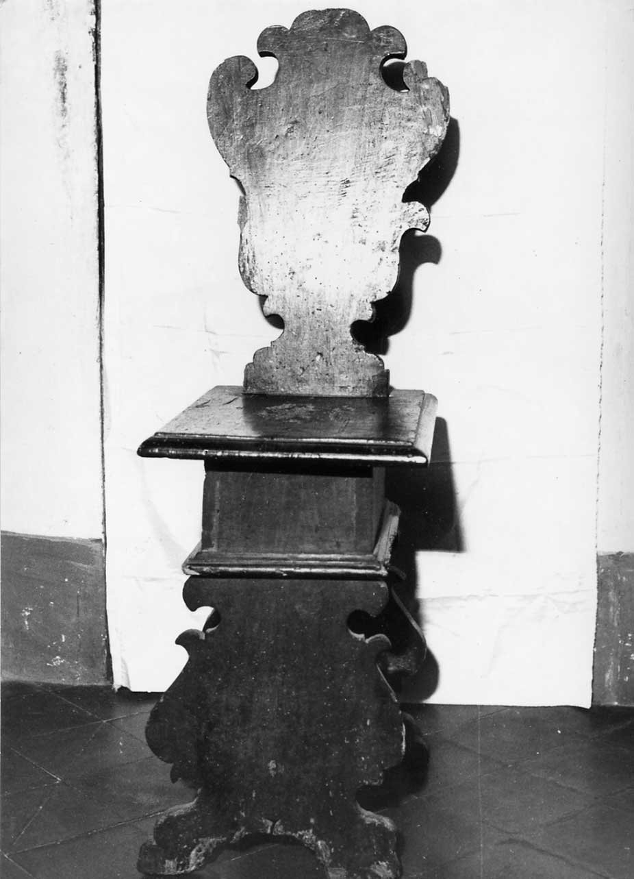 sgabello, opera isolata - bottega Italia centrale (sec. XVII)