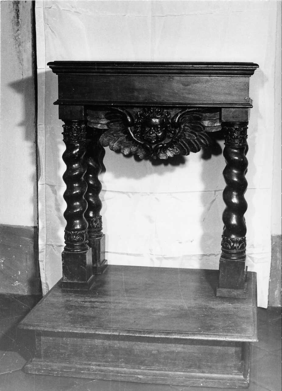 inginocchiatoio, opera isolata - bottega Italia centrale (sec. XIX)