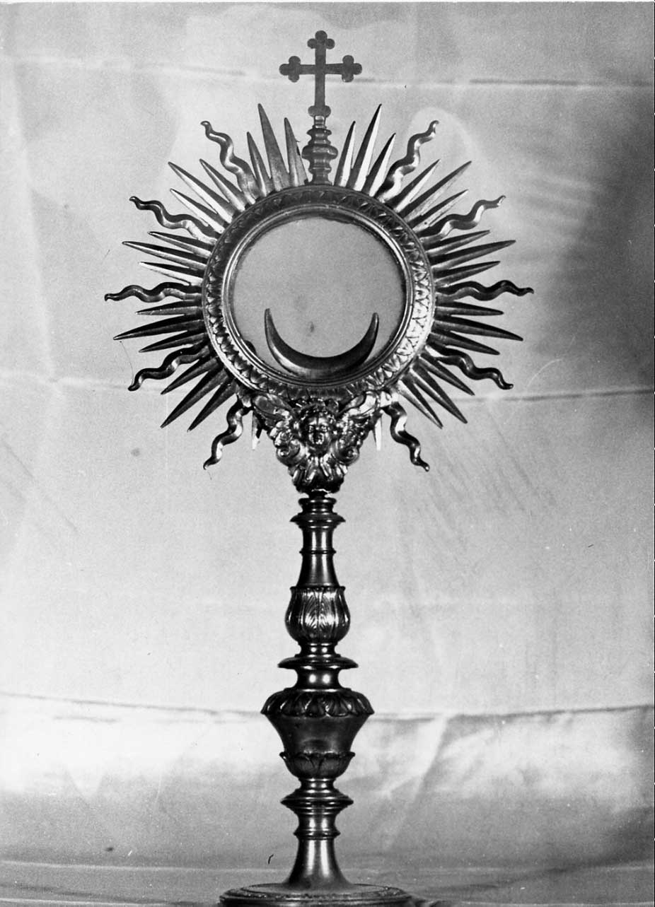 ostensorio - a raggiera, opera isolata - bottega Italia centrale (sec. XVII)
