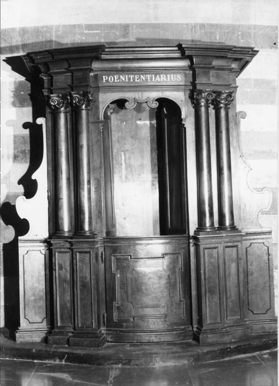 confessionale, serie - bottega Italia centrale (sec. XVIII)