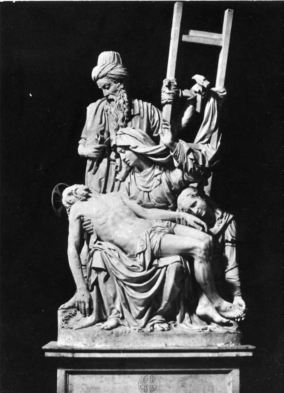 Pietà (scultura, opera isolata) di Scalza Ippolito (attribuito) (sec. XVI)