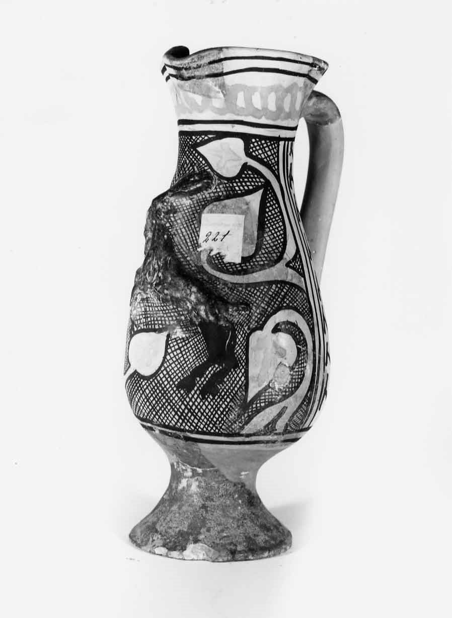 boccale, opera isolata - bottega orvietana (sec. XIV)