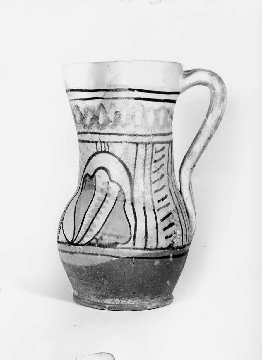 boccale, opera isolata - bottega orvietana (metà sec. XIV)