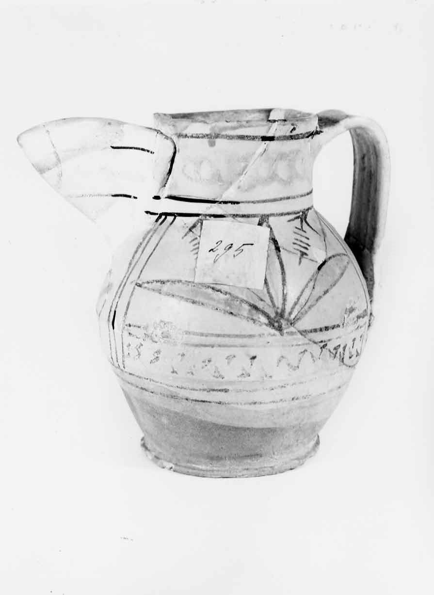 boccale, opera isolata - bottega orvietana (sec. XIV)