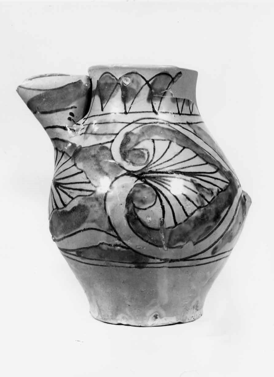 boccale, opera isolata - bottega orvietana (sec. XIII)