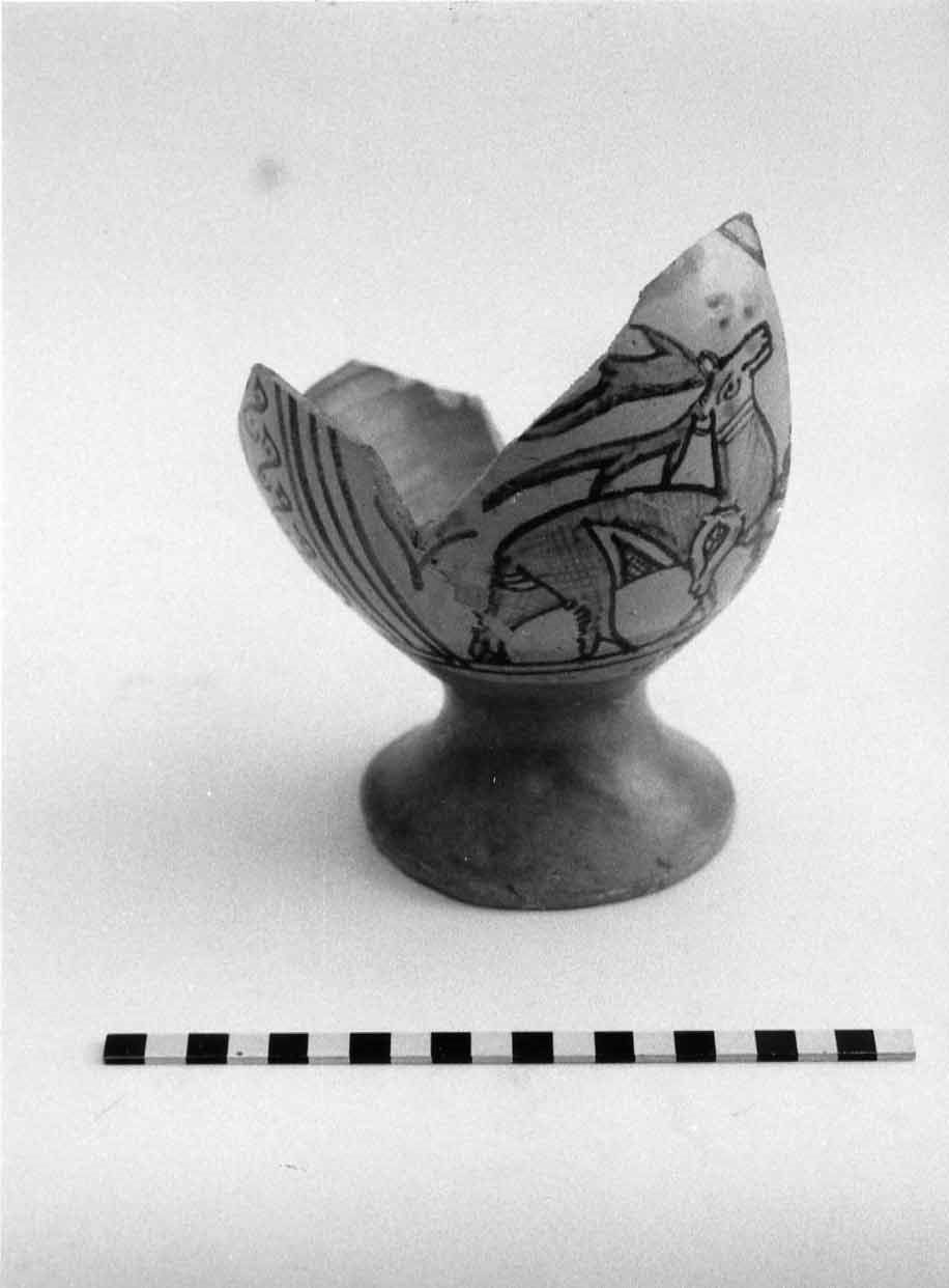 boccale, opera isolata - bottega orvietana (fine/inizio secc. XIII/ XIV)