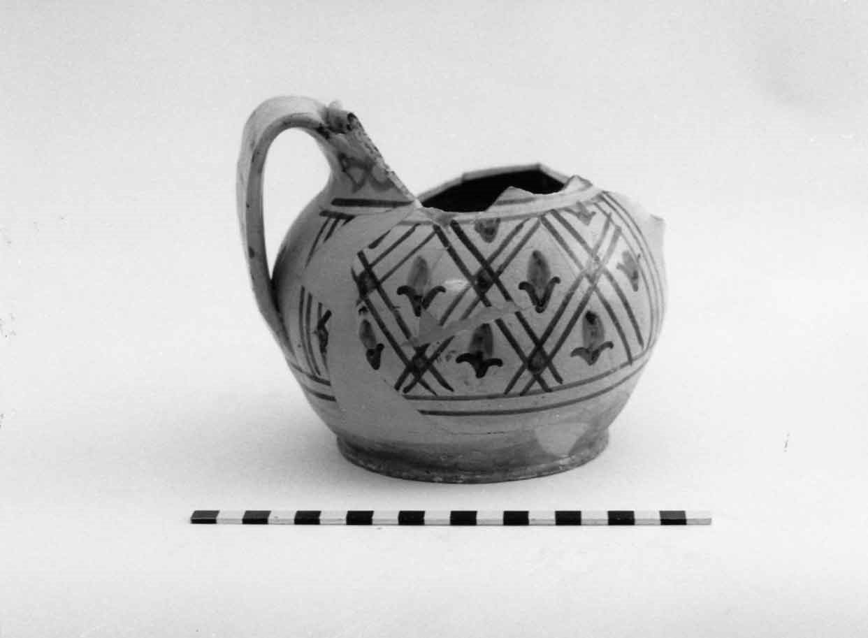 boccale, opera isolata - bottega orvietana (sec. XIV)