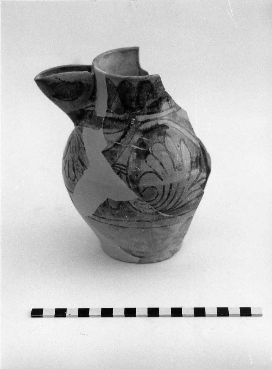 boccale, opera isolata - bottega orvietana (sec. XIII)