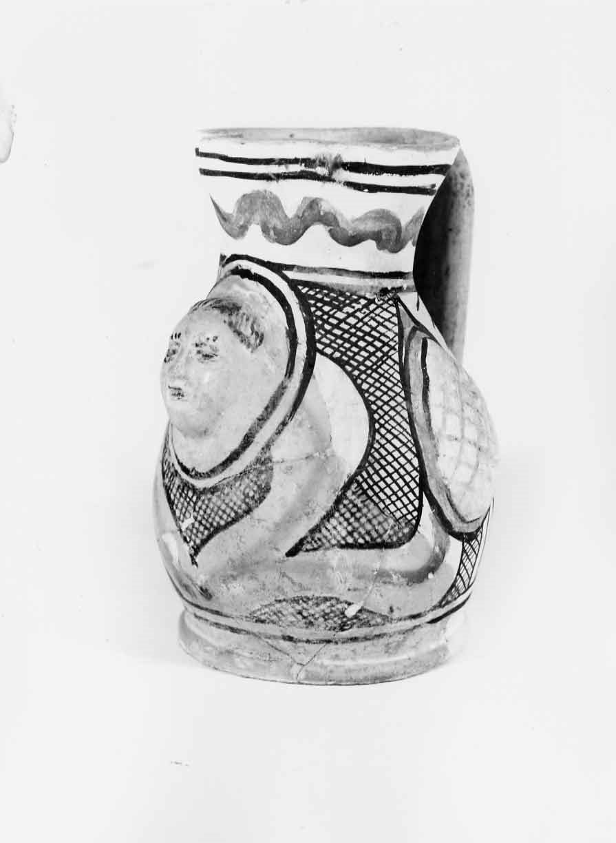 boccale, opera isolata - bottega orvietana (seconda metà sec. XIV)