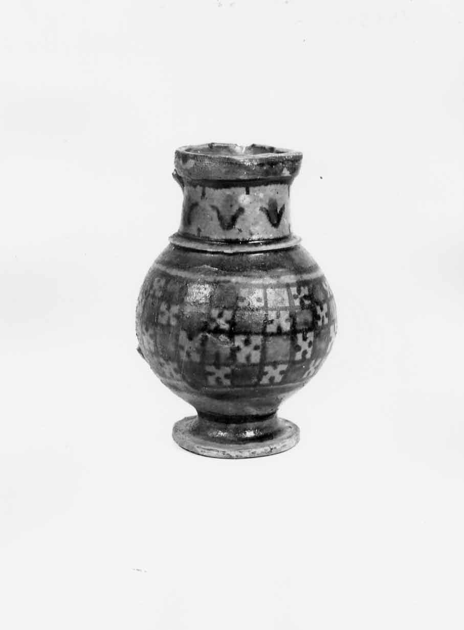boccale, opera isolata - bottega orvietana (sec. XIV)