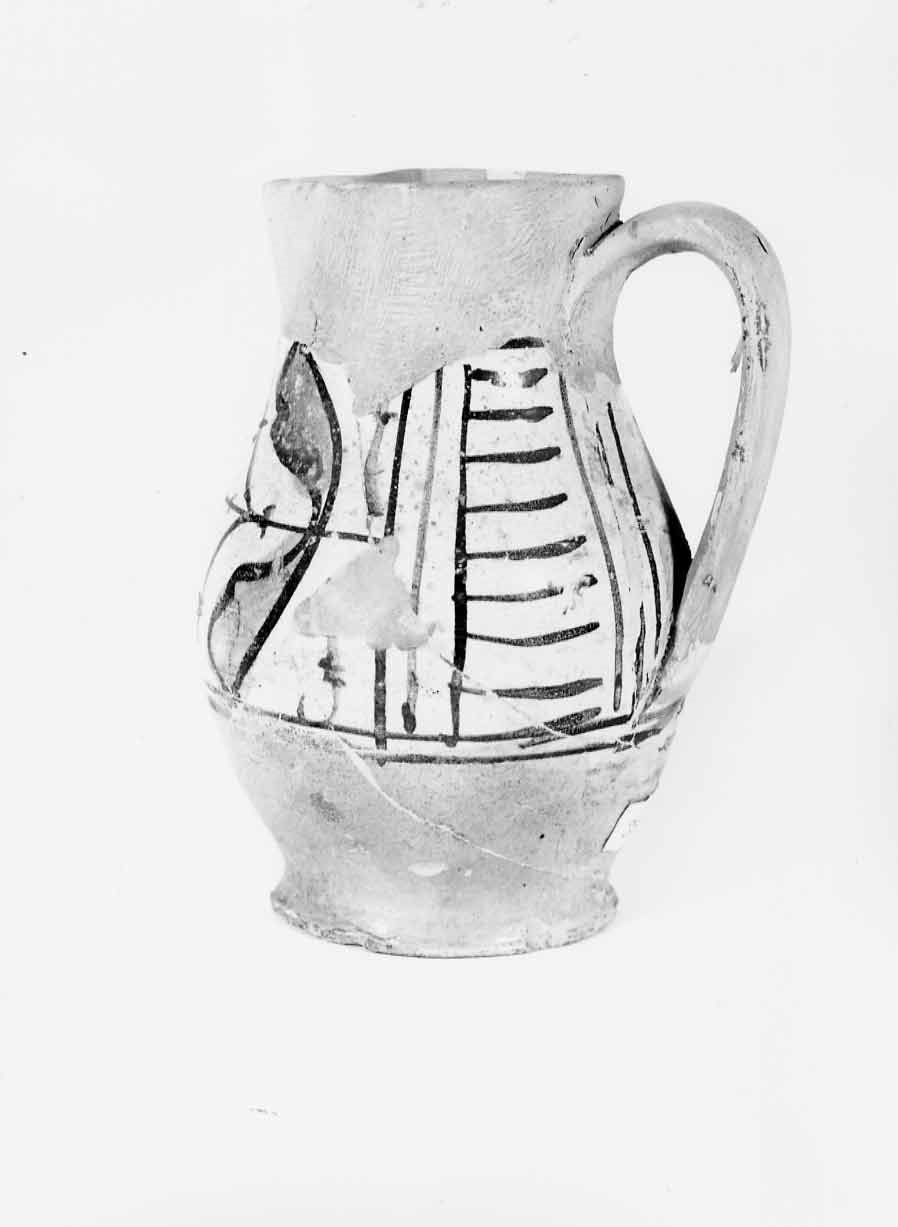 boccale, opera isolata - bottega orvietana (seconda metà sec. XIV)
