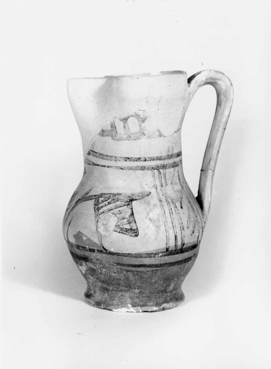 boccale, opera isolata - bottega orvietana (sec. XIV)