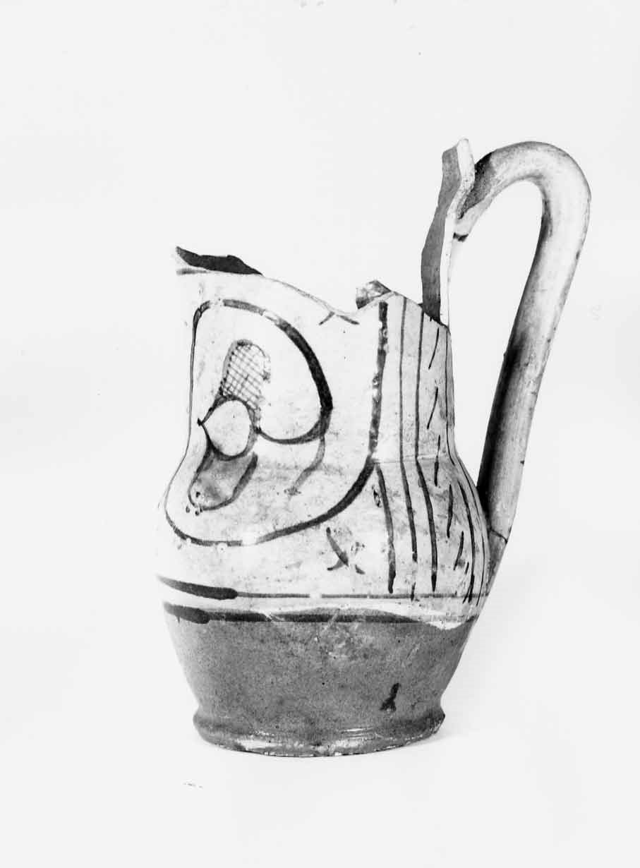 boccale, opera isolata - bottega orvietana (metà sec. XIV)