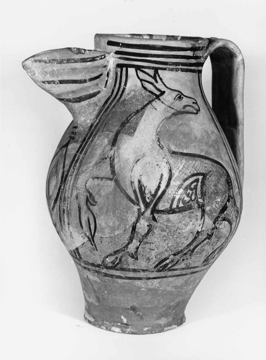 boccale, opera isolata - bottega orvietana (fine/inizio secc. XIII/ XIV)