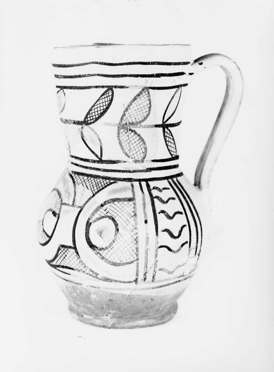 boccale, opera isolata - bottega orvietana (seconda metà sec. XIV)