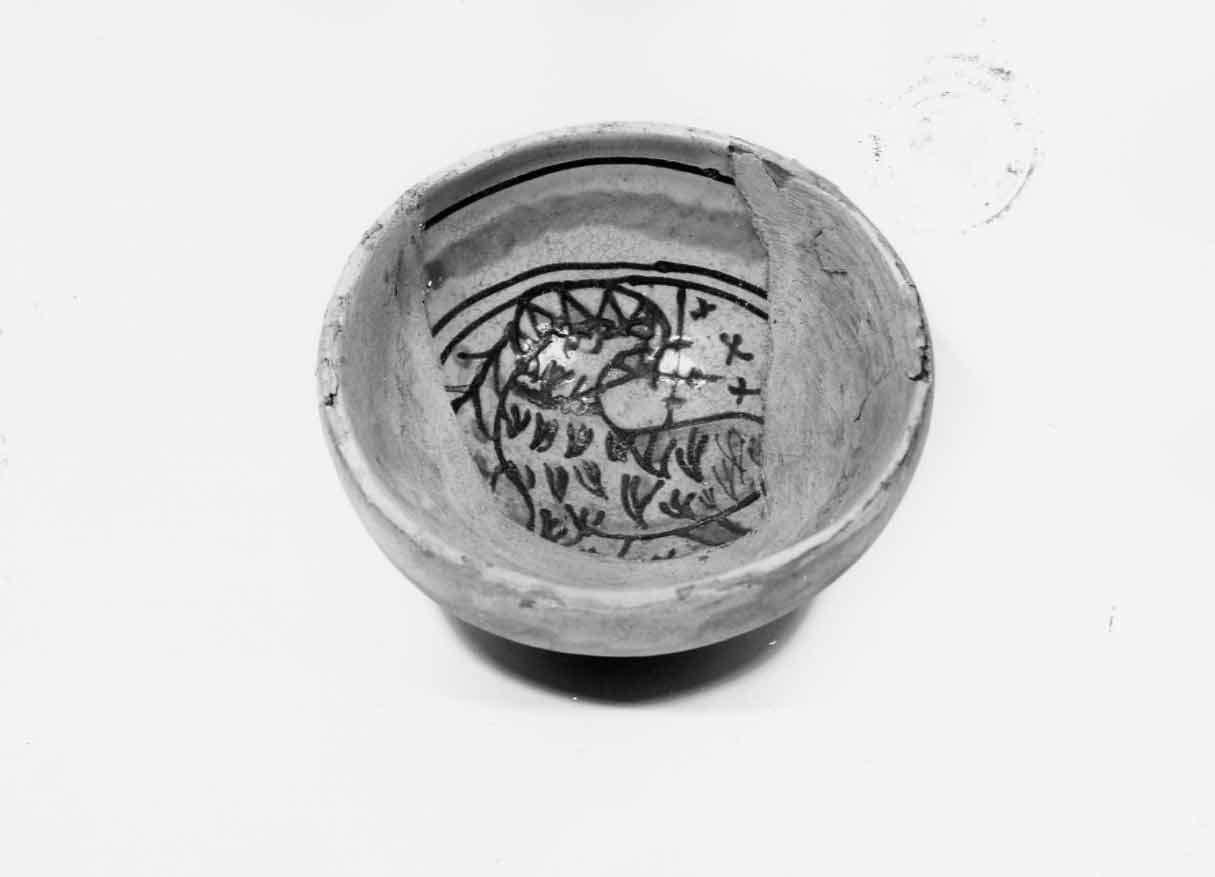 ciotola, opera isolata - bottega orvietana (sec. XIV)