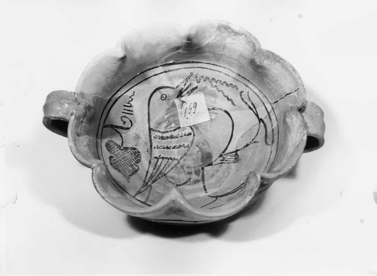 tazza, opera isolata - bottega orvietana (sec. XIV)