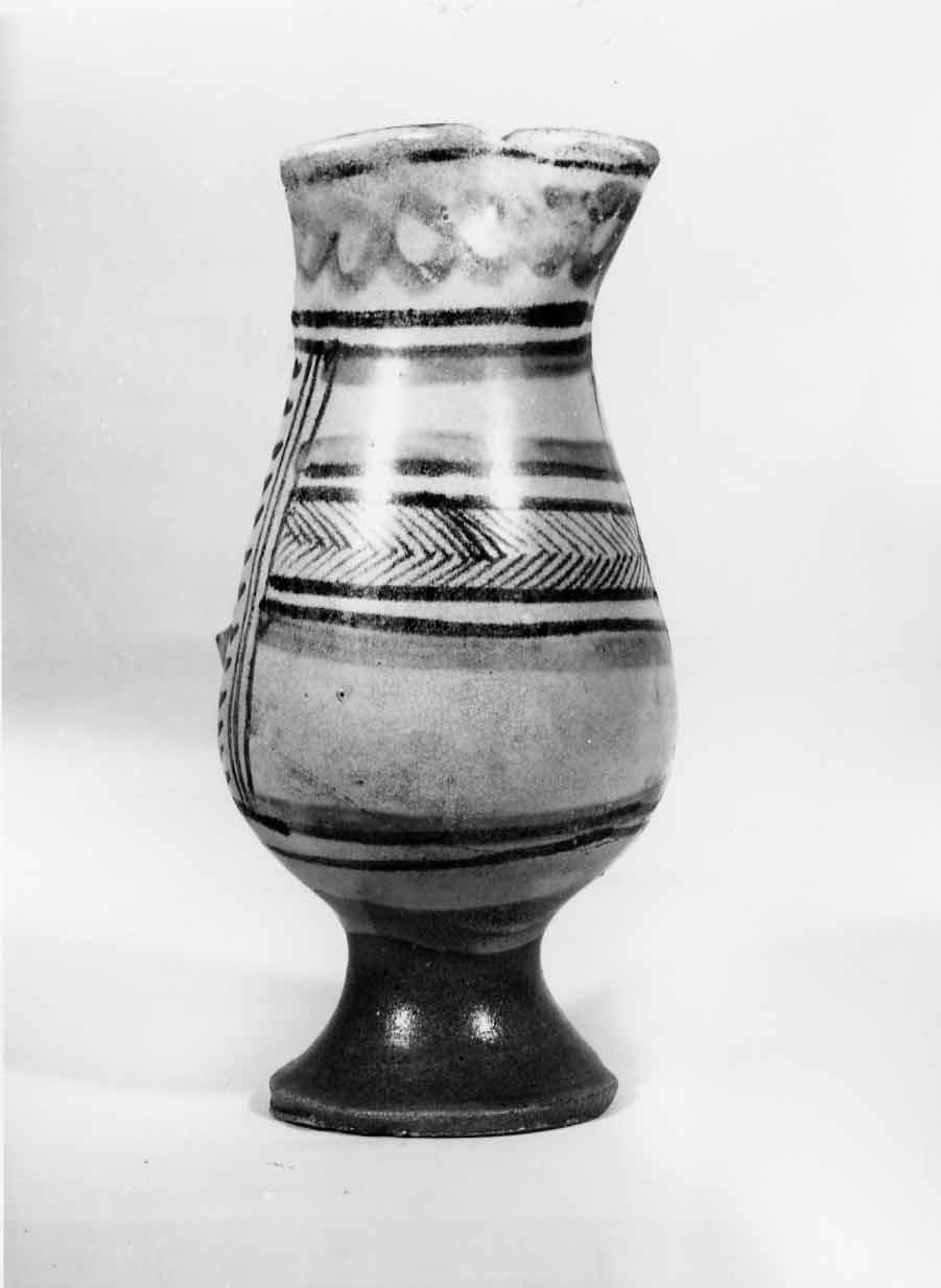 boccale, opera isolata - bottega orvietana (prima metà sec. XIV)