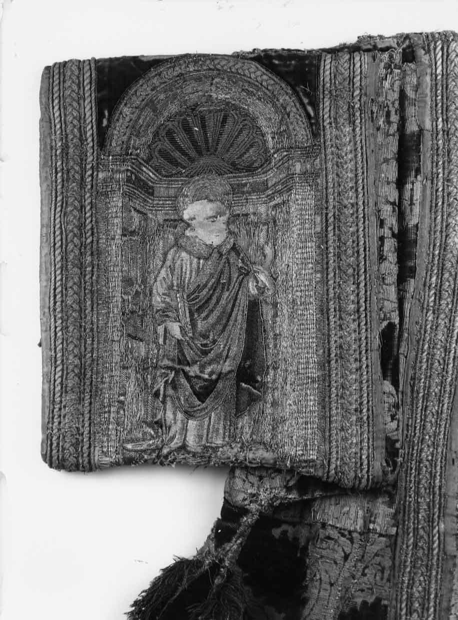 decorazione a ricamo, opera isolata di Filipepi Alessandro detto Botticelli Sandro (attribuito) (secc. XV/ XVI)