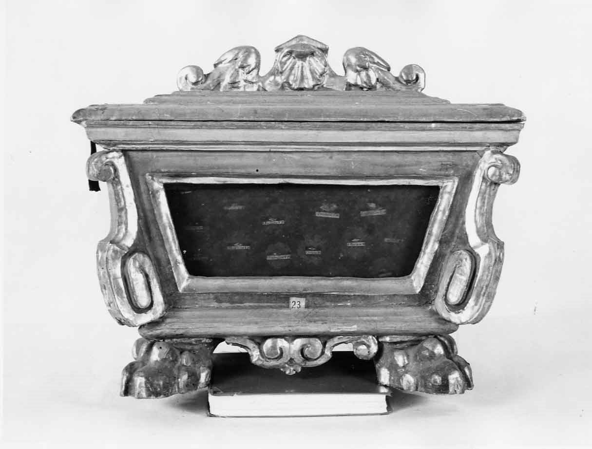 reliquiario, opera isolata - bottega umbra (sec. XVIII)