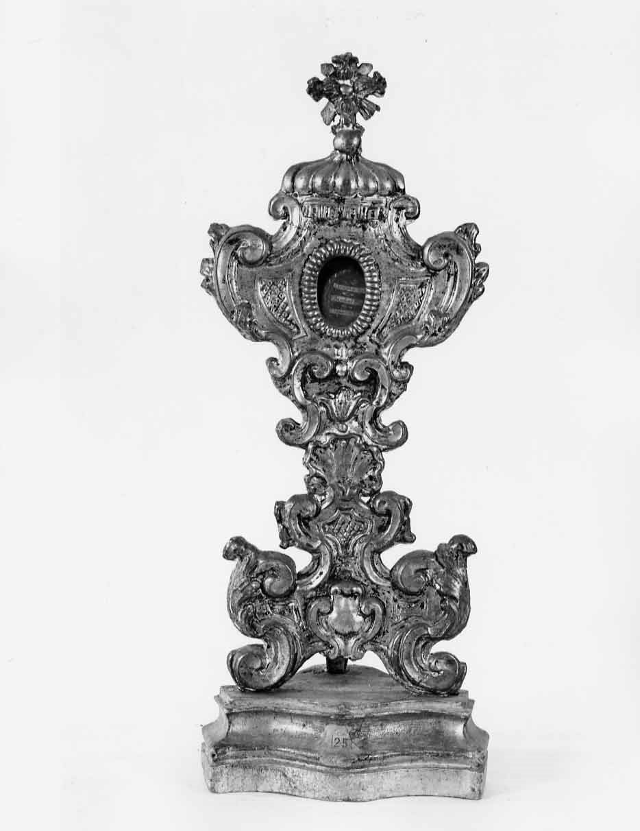 reliquiario - a ostensorio, serie - bottega umbra (sec. XVIII)