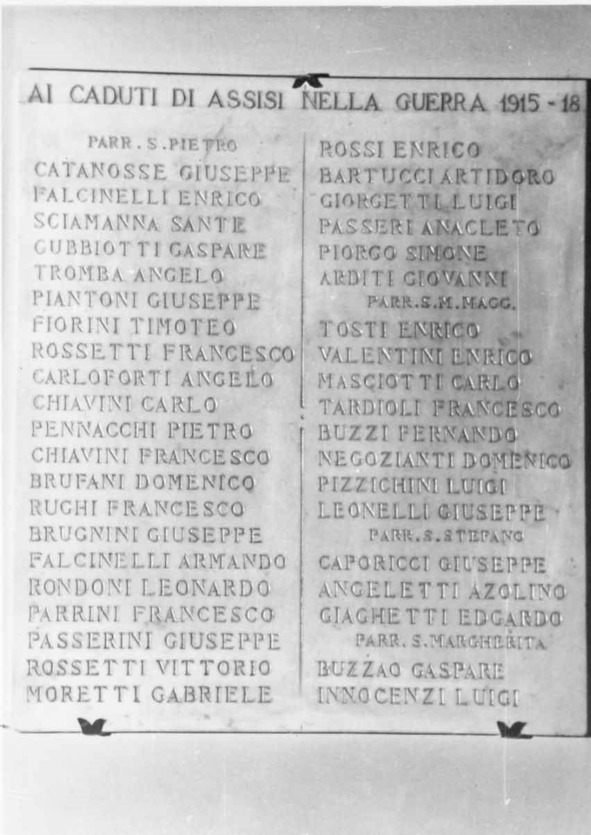 lapide commemorativa, opera isolata di Prosperi Prospero (attribuito) (sec. XX)